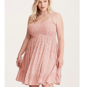 Pink floral torrid dress